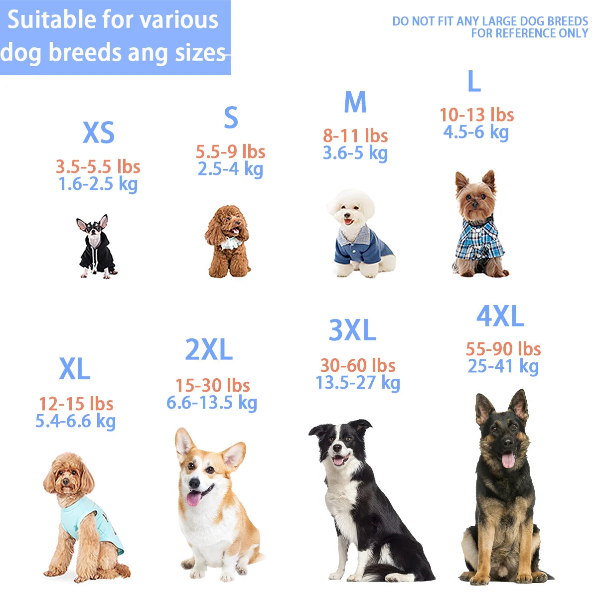 Sun Protection Dog Shirt with Reflective Strips – Quick-Dry Stretchy Fabric for Small to Large Dogs