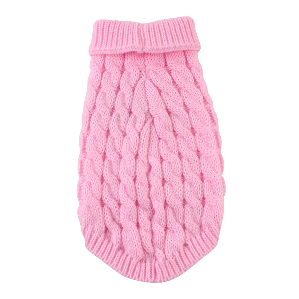 Classic Knit Dog Sweater for Small Dogs – Winter Warm Pullover for Chihuahua, Yorkie & More