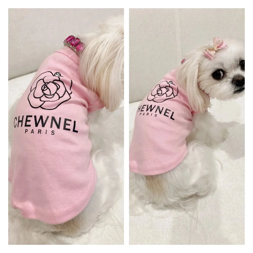 Chewnel Dog Summer Fashion Clothes Small Medium Chihuahua Yorkie French Bulldog Pet Designer Inspired Clothes For Cat And Puppy