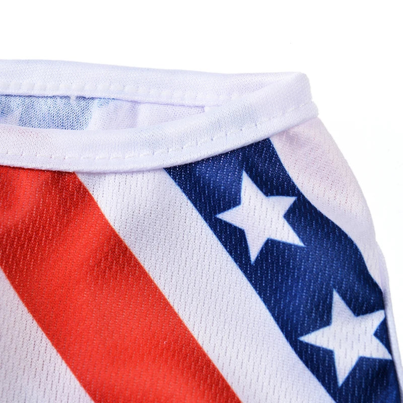 4th of July Dog Vest – Breathable Patriotic Pet Shirt for Dogs & Cats