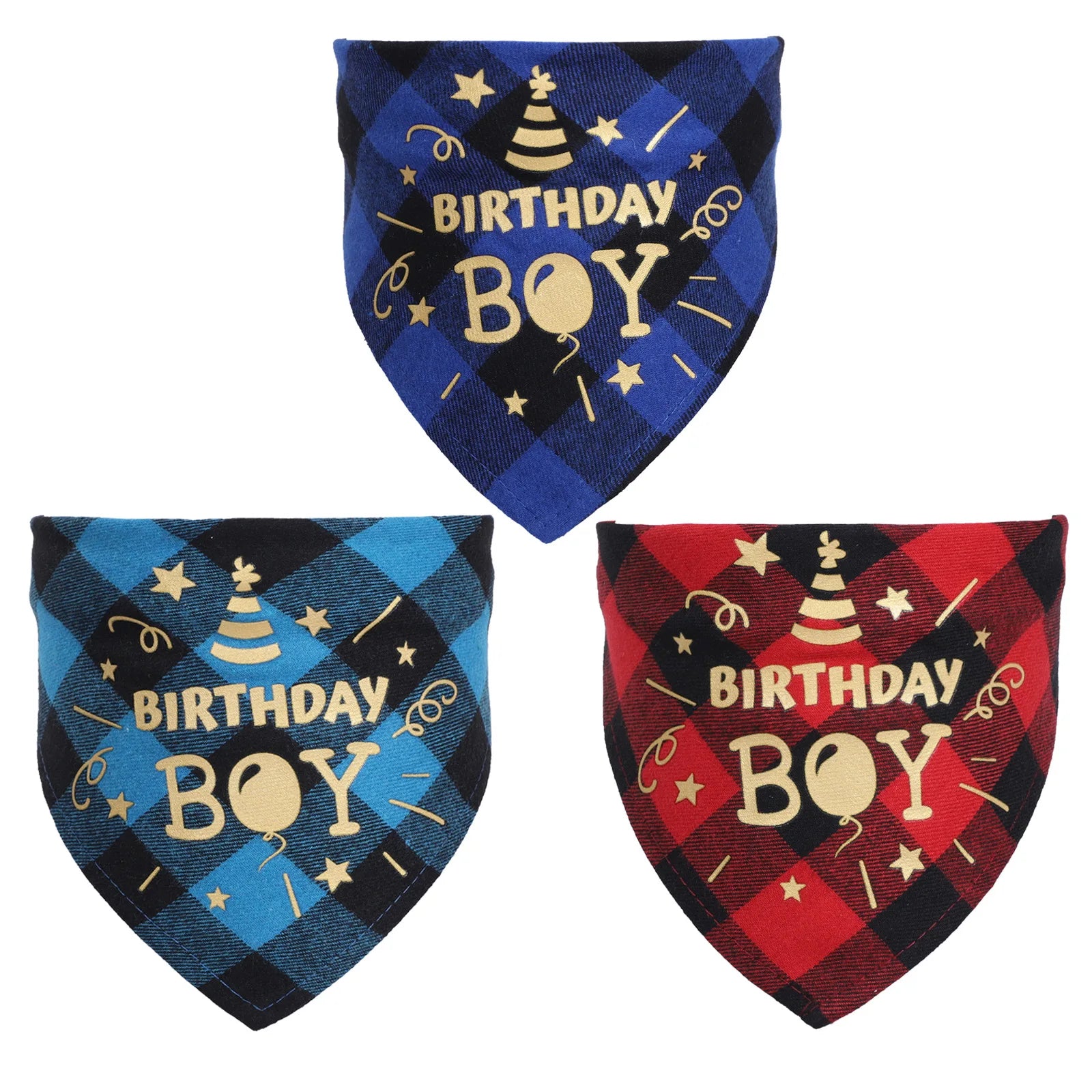 Birthday Pet Bandana Scarf for Dogs & Cats – Cotton Triangular Bib Collar Accessory